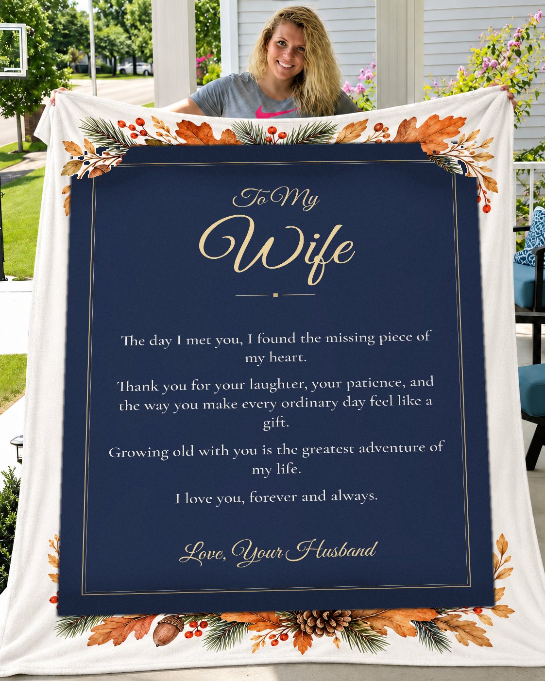 BL-042 porch lifestyle mockup – held blanket