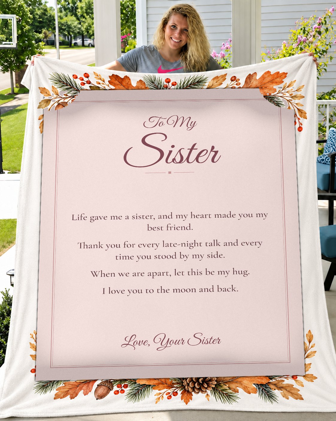 BL-046 porch lifestyle mockup – held blanket