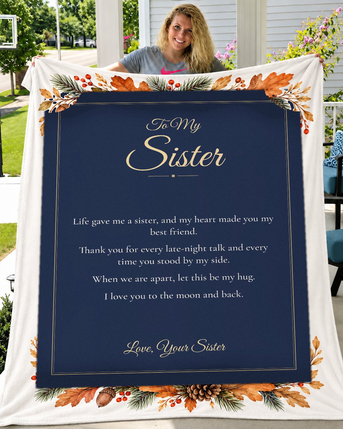 BL-048 porch lifestyle mockup – held blanket