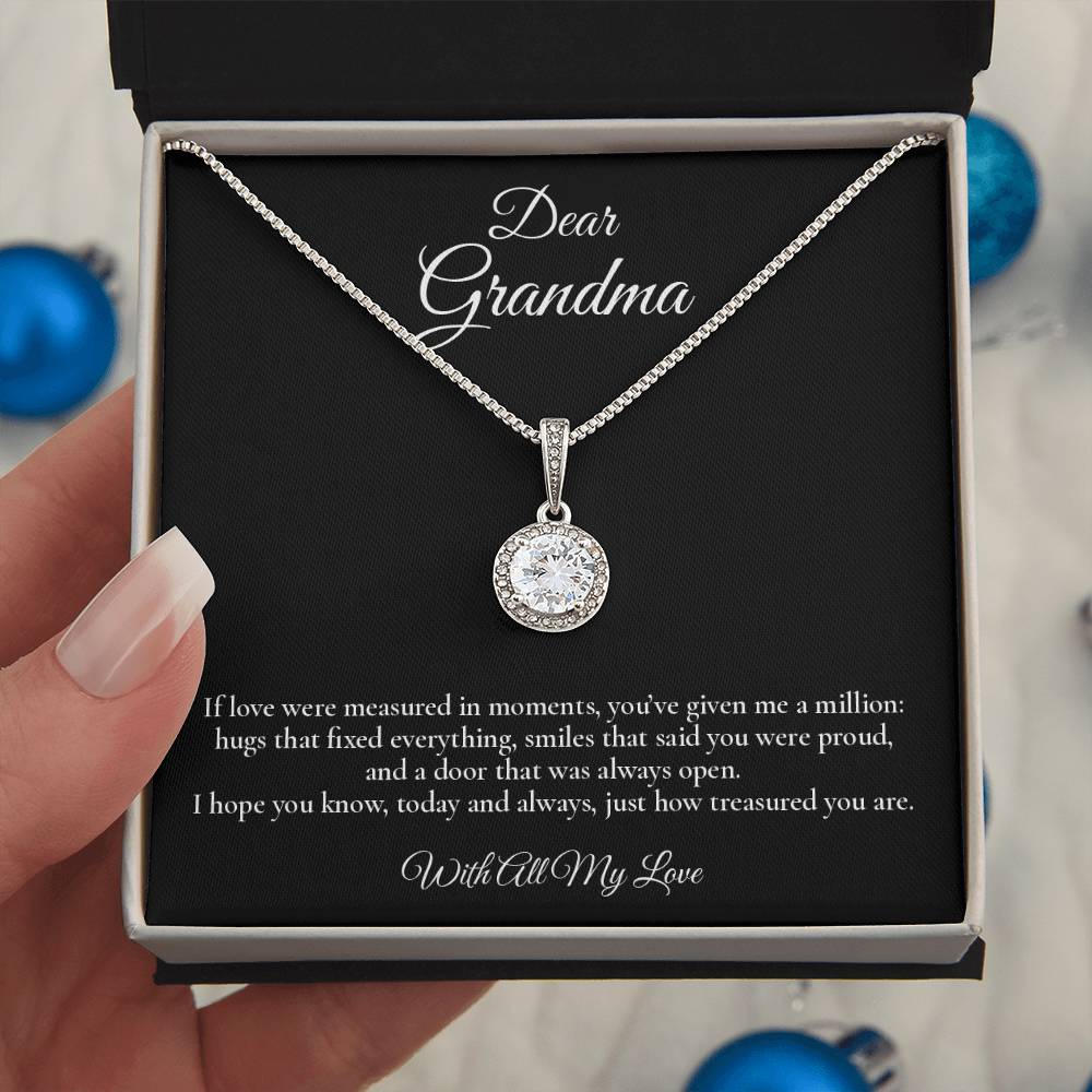 Dear Grandma - A Million Moments - Eternal Hope Message Card Necklace