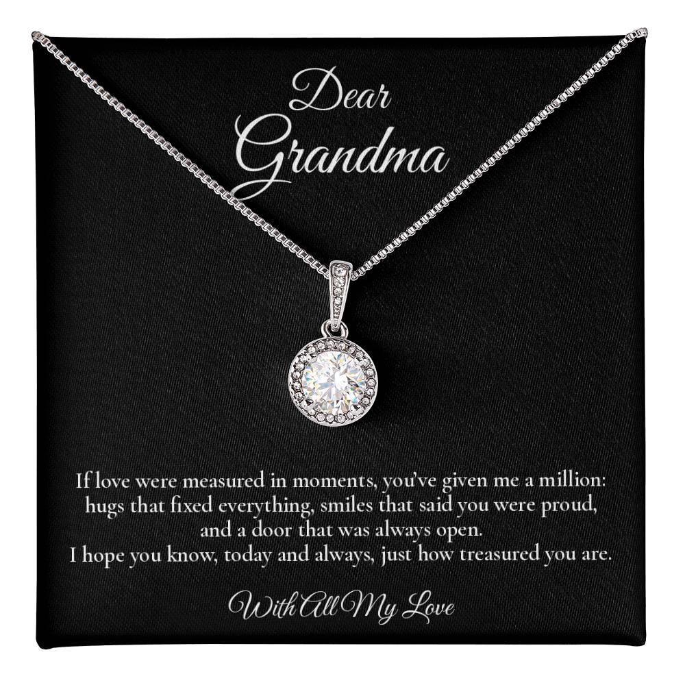 Dear Grandma - A Million Moments - Eternal Hope Message Card Necklace
