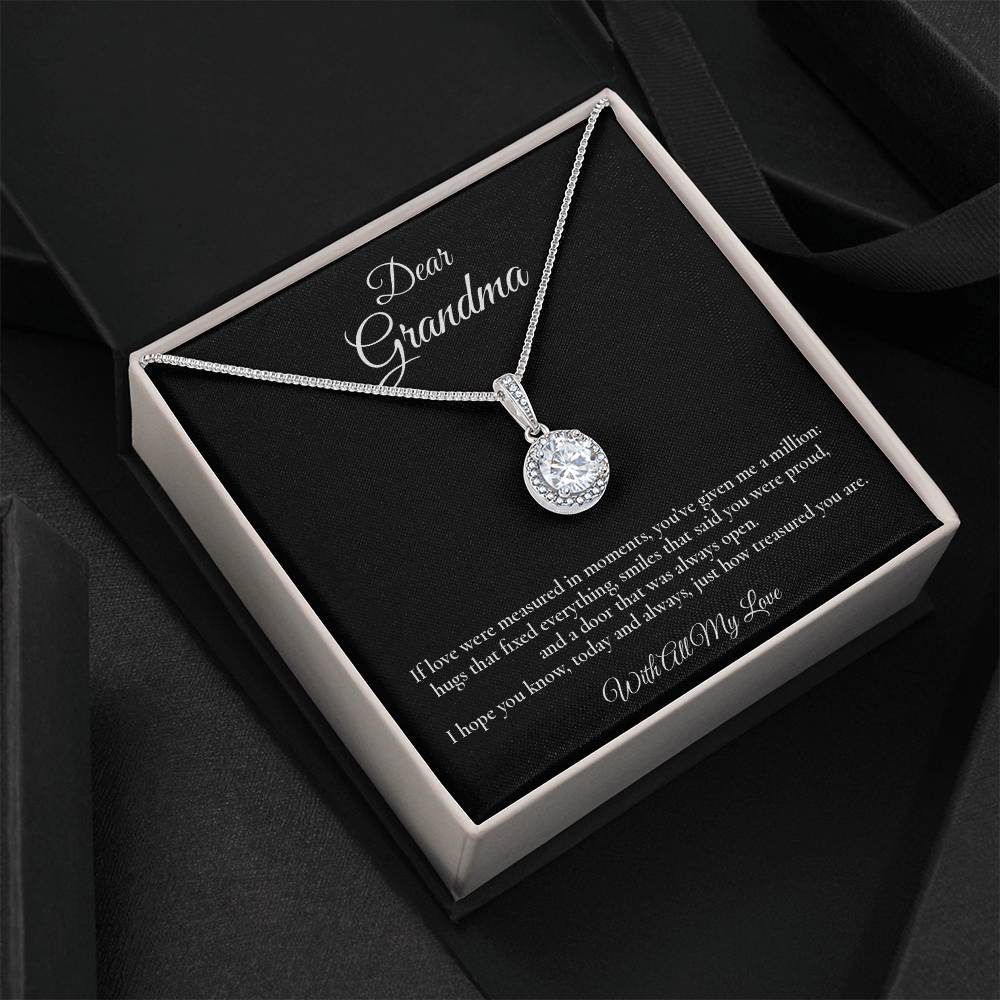 Dear Grandma - A Million Moments - Eternal Hope Message Card Necklace